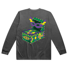 Load image into Gallery viewer, Ono Mardi Gras Tee (Shoe Box Float) Shadow Black