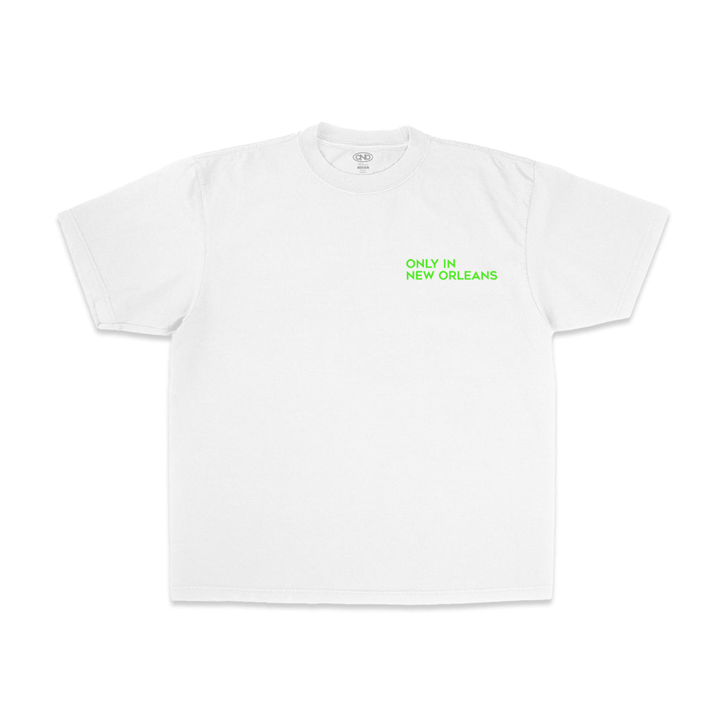 ONO Flagship Tee (White/ ONO Green)