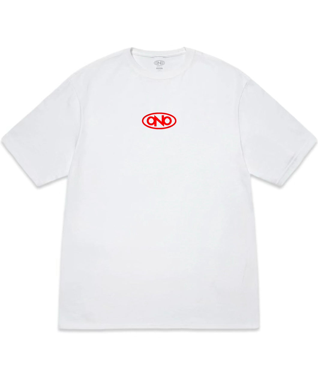 ONO Center Logo Tee (White/Red)